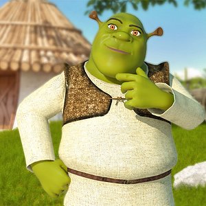 shrek rigged modeled 3D model