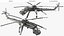 Sikorsky CH-54 Tarhe Helicopter Rigged for Cinema 4D 3D model