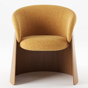 3D Ginger Wood Chair By Ondarreta