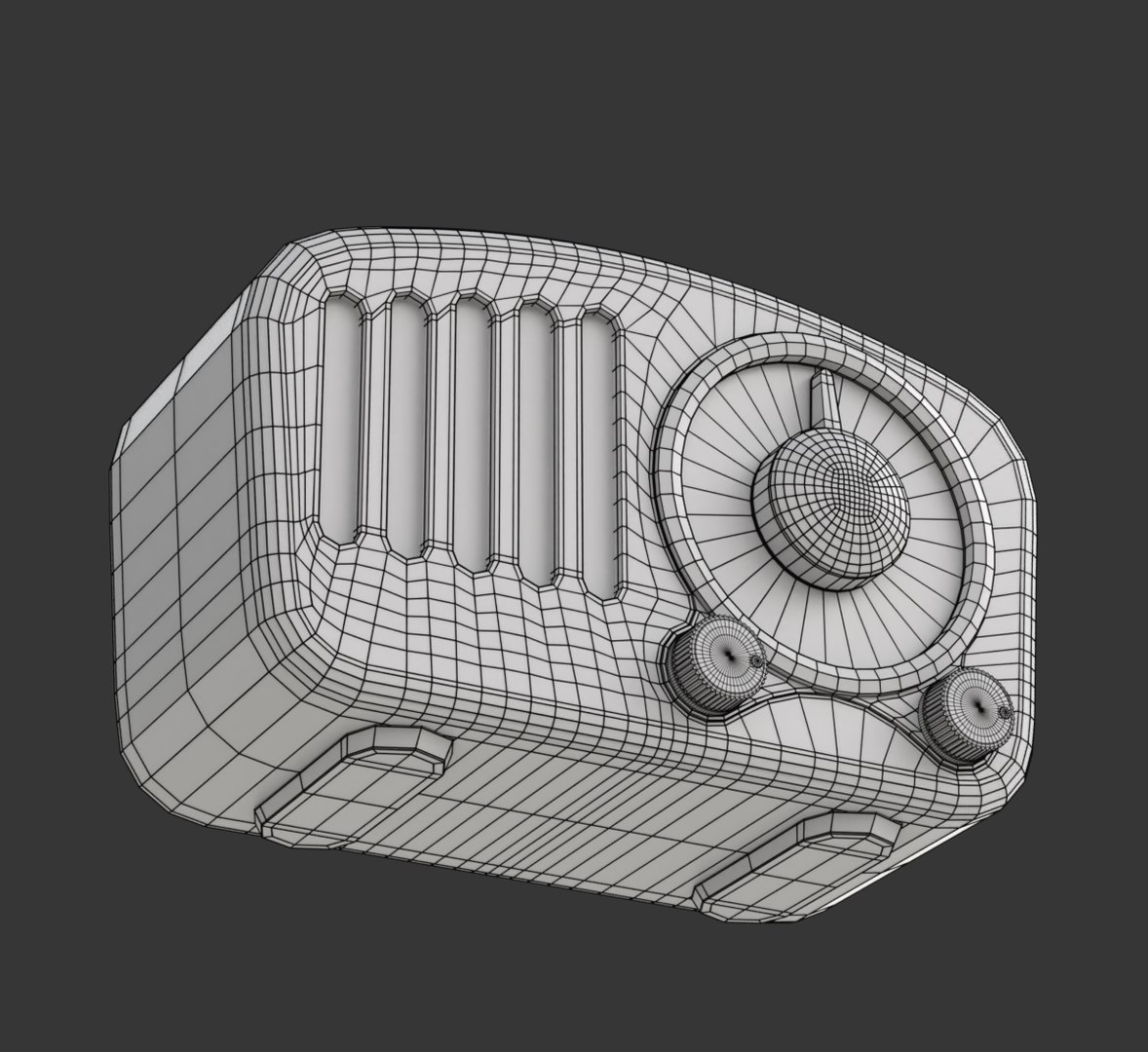 Retro Style Mini Radio 3D Model - TurboSquid 2374771