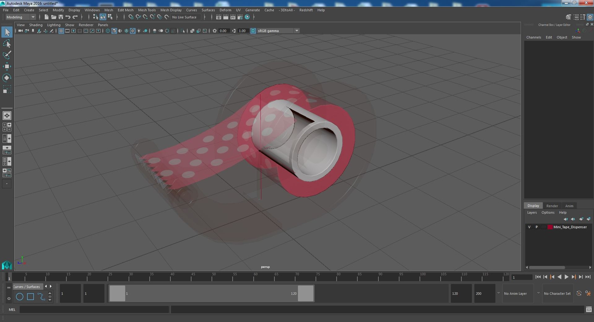 3D Mini Tape Dispenser https://p.turbosquid.com/ts-thumb/gM/sIdZ4H/Ze/minitapedispenservray3dmodel023/jpg/1636401681/1920x1080/fit_q87/deccca83c01a7782df0e1f621b18a81543c45f2d/minitapedispenservray3dmodel023.jpg