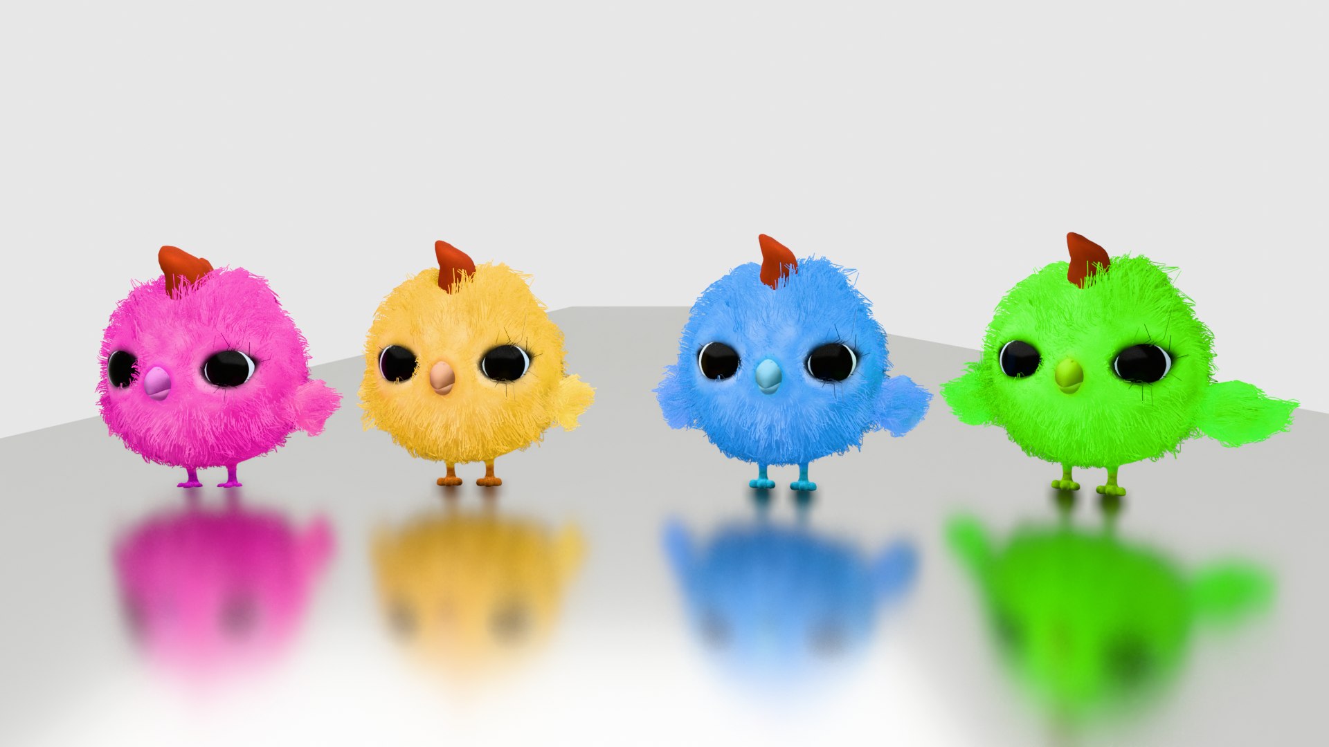 Baby Chicken 3D Character Rigged Animated 3D Model - TurboSquid 2408245