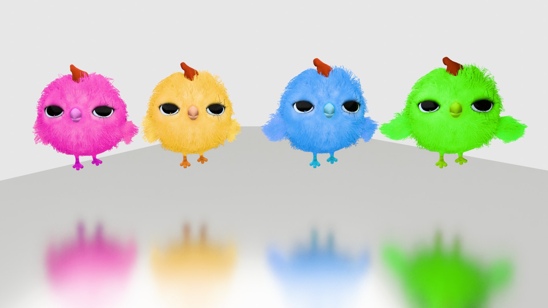 Baby Chicken 3D Character Rigged Animated 3D Model - TurboSquid 2408245