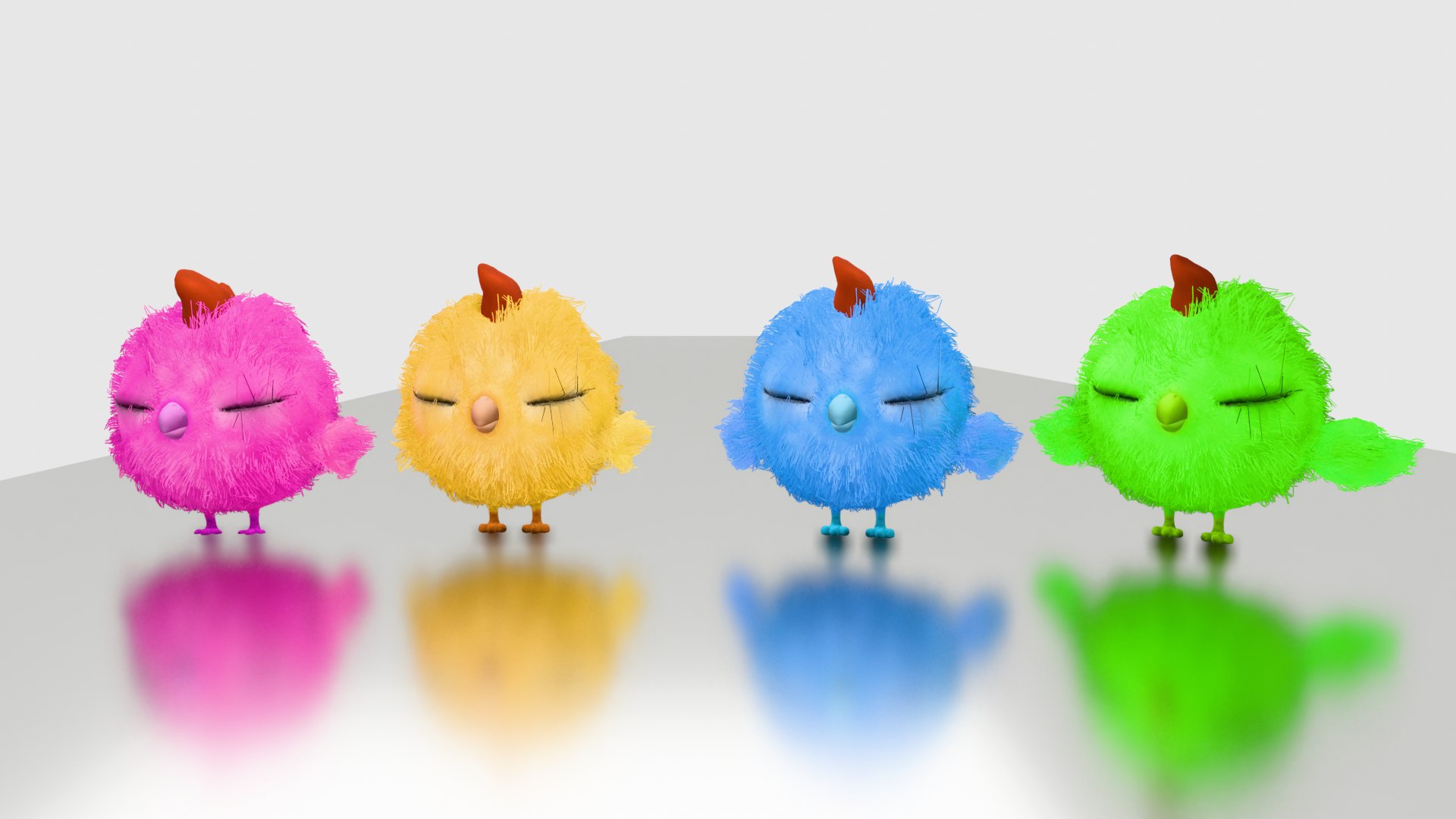 Baby Chicken 3D Character Rigged Animated 3D Model - TurboSquid 2408245
