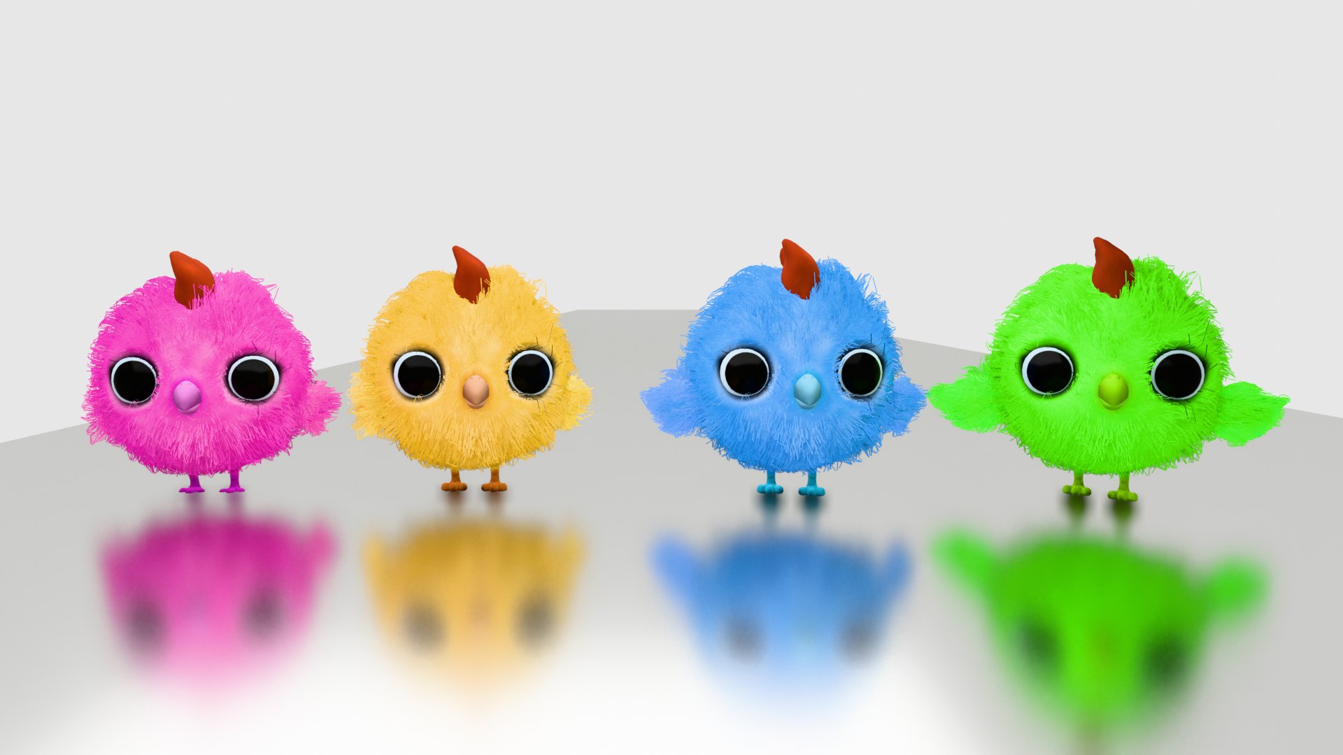 Baby Chicken 3D Character Rigged Animated 3D Model - TurboSquid 2408245