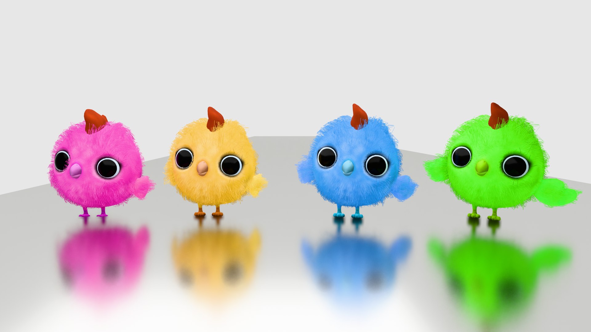 Baby Chicken 3D Character Rigged Animated 3D Model - TurboSquid 2408245