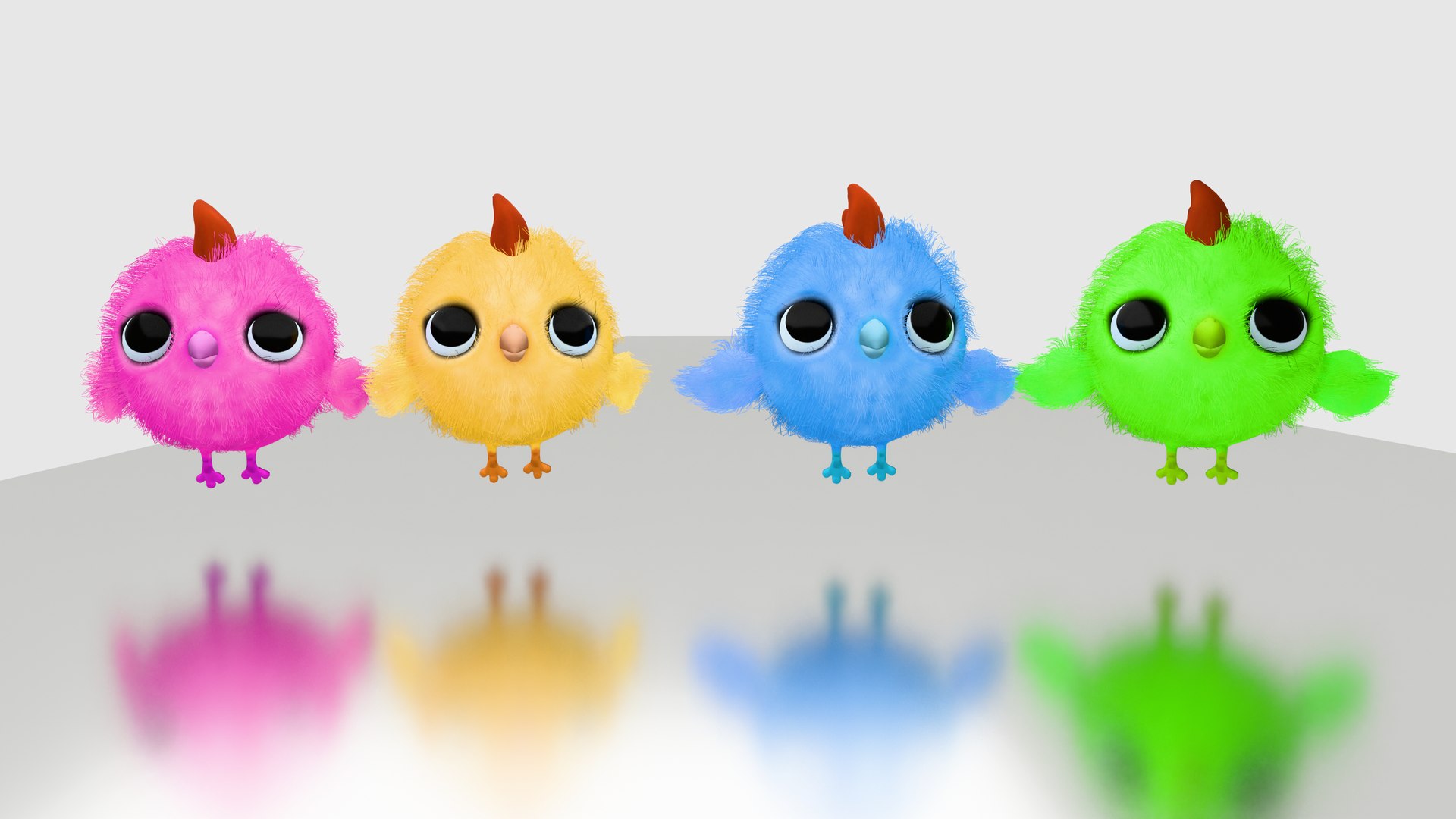 Baby Chicken 3D Character Rigged Animated 3D Model - TurboSquid 2408245