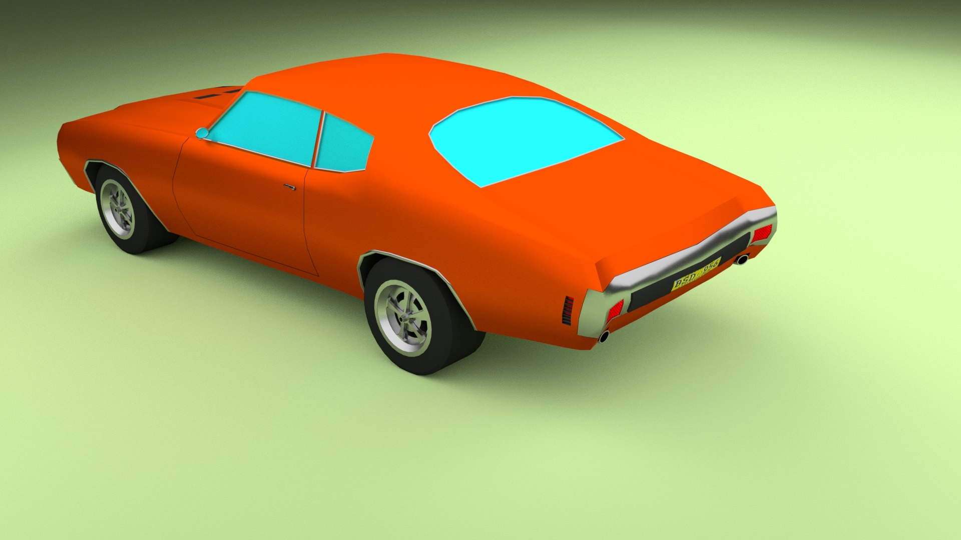 Simple Muscle Car 3D - TurboSquid 1351532
