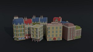 cartoon renaissance asset 3D model