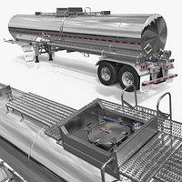 2026 Tremcar 7000 Liquid Tank Trailer Silver Rigged for Maya