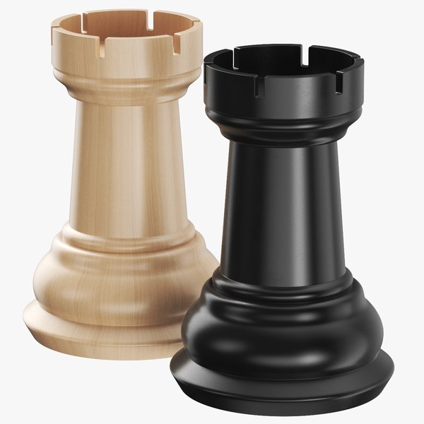 3D Detailed Chess Rook