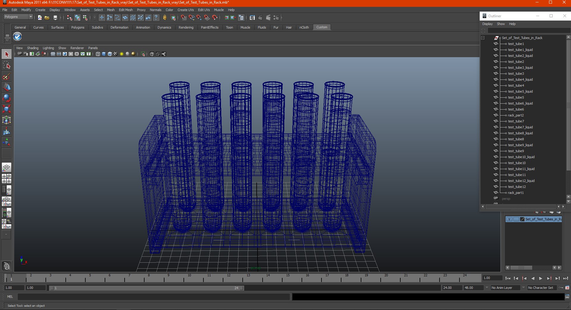 Set Test Tubes Rack 3D - TurboSquid 1498116
