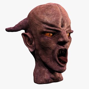 obj red demon head