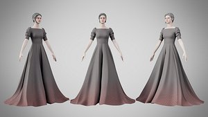 3D model Dress 50 Dark Greyish Brown