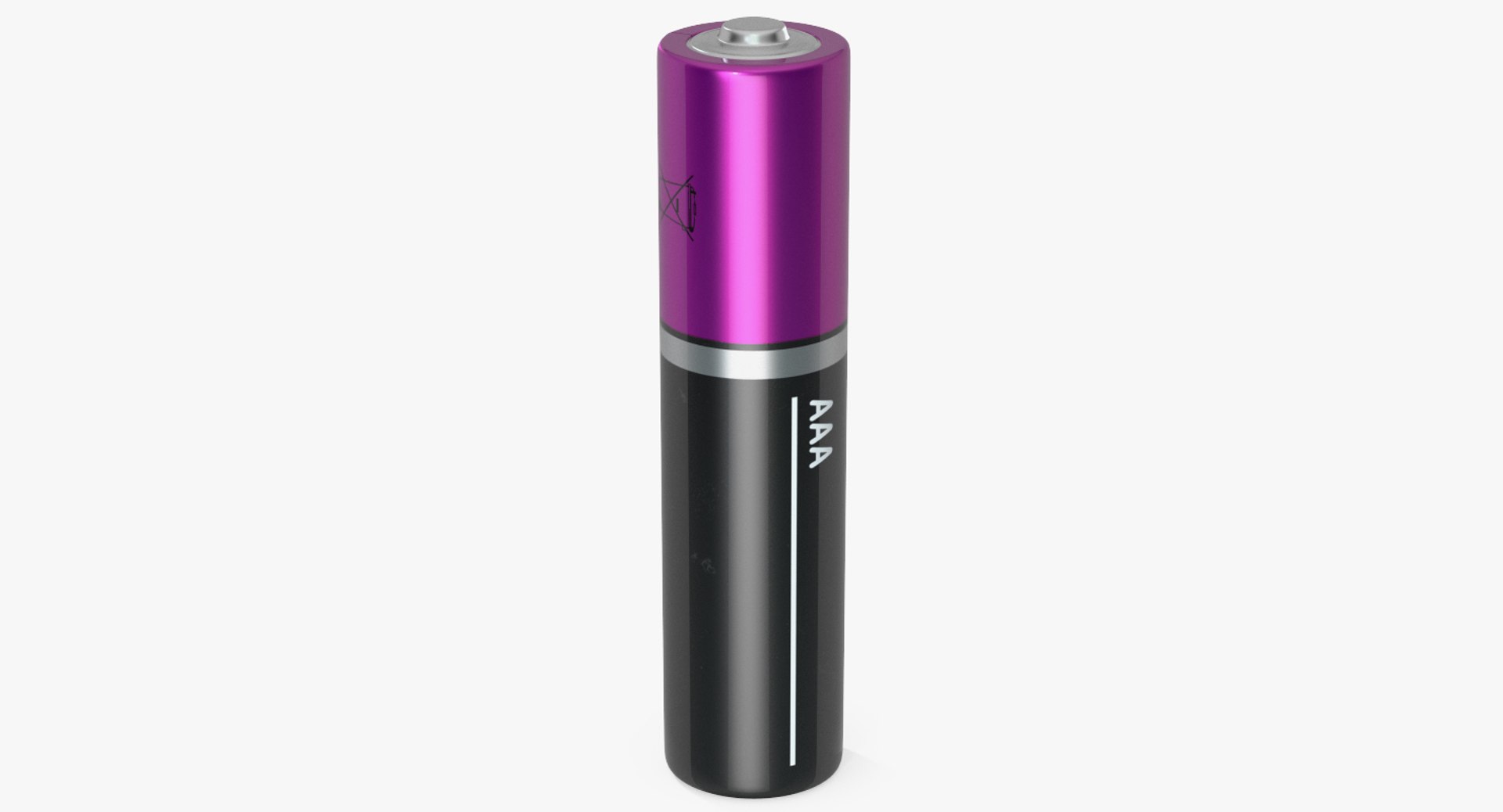 AAA Battery Generic 3D Model preview
