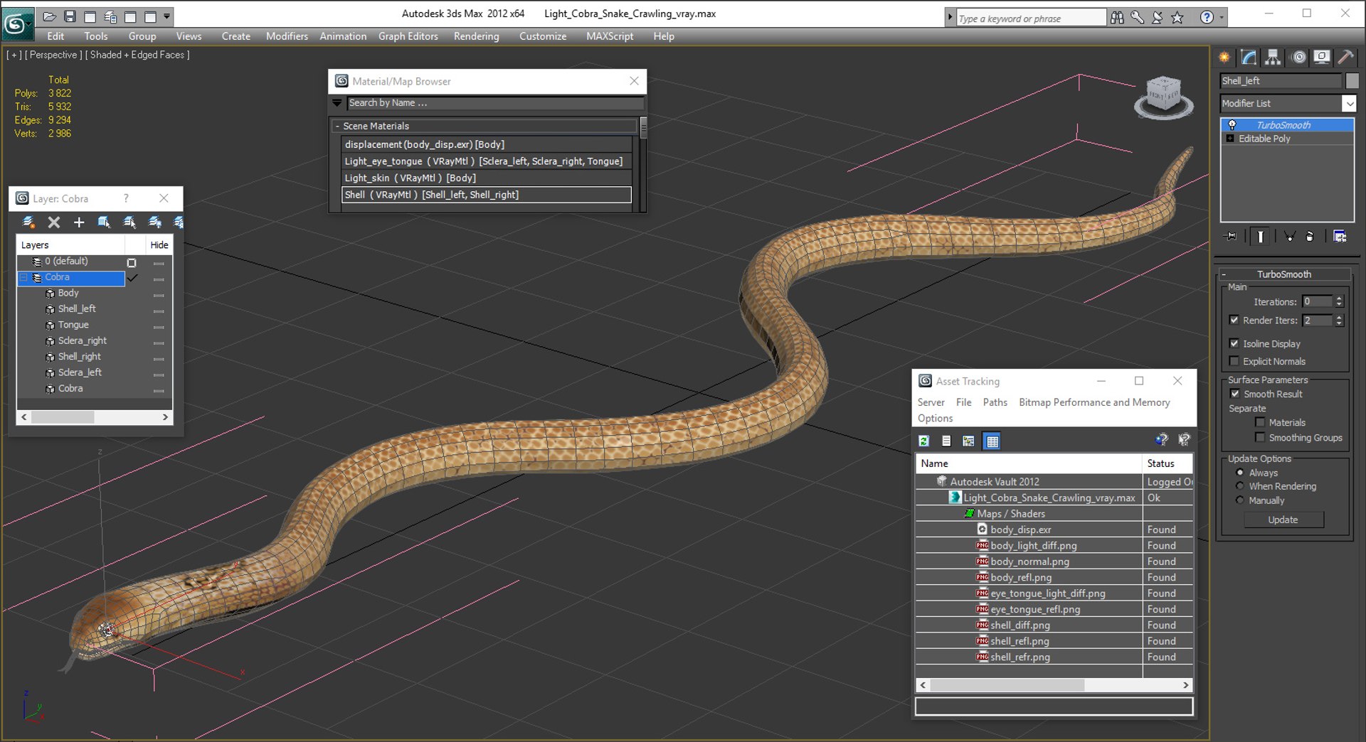 3D light cobra snake crawling model https://p.turbosquid.com/ts-thumb/gN/8clxJx/0z8WRVsi/lightcobrasnakecrawlingc4dmodel019/jpg/1562638122/1920x1080/fit_q87/fbc2eec649524c0c6dff47f9cafbb0aec795ed0f/lightcobrasnakecrawlingc4dmodel019.jpg