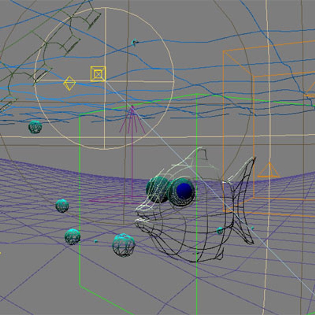 3d Model Fish Underwater Scene