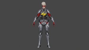 Secret Wars Captain Marvel Low-poly