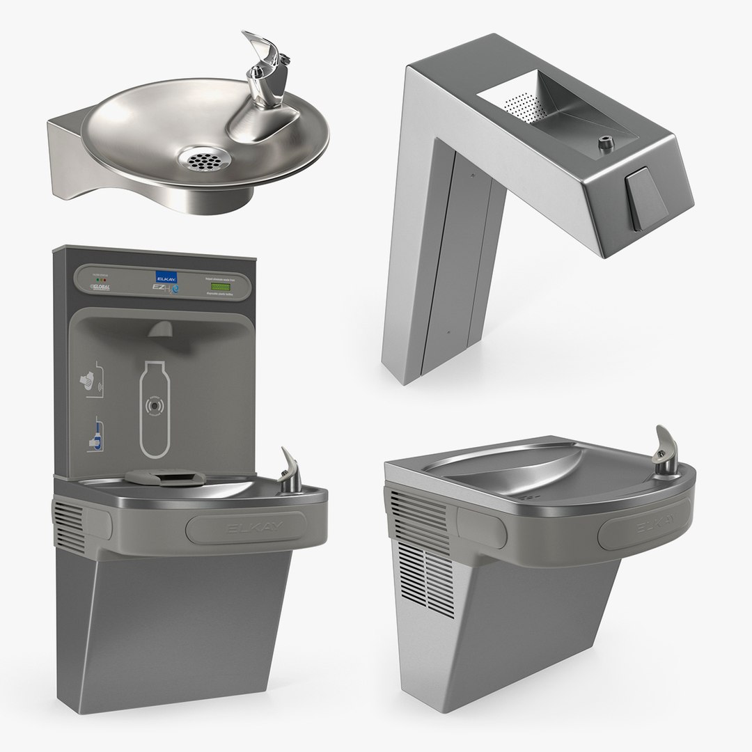 Drinking Fountains Collection 2 3D model preview