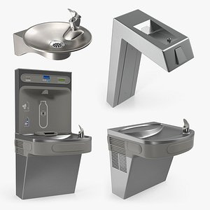 3D Drinking Fountains Collection 2