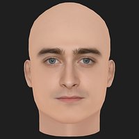 Low Poly Daniel Radcliffe Head