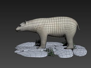 white bear polar animal model