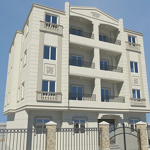 classic villa 3d model