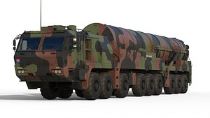 3D Hyunmoo 5 South Korean ballistic missile