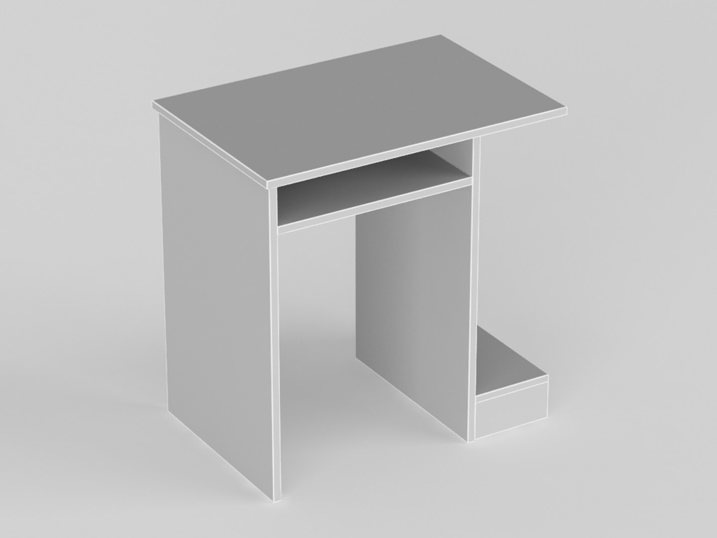 Computer Table 3d Model
