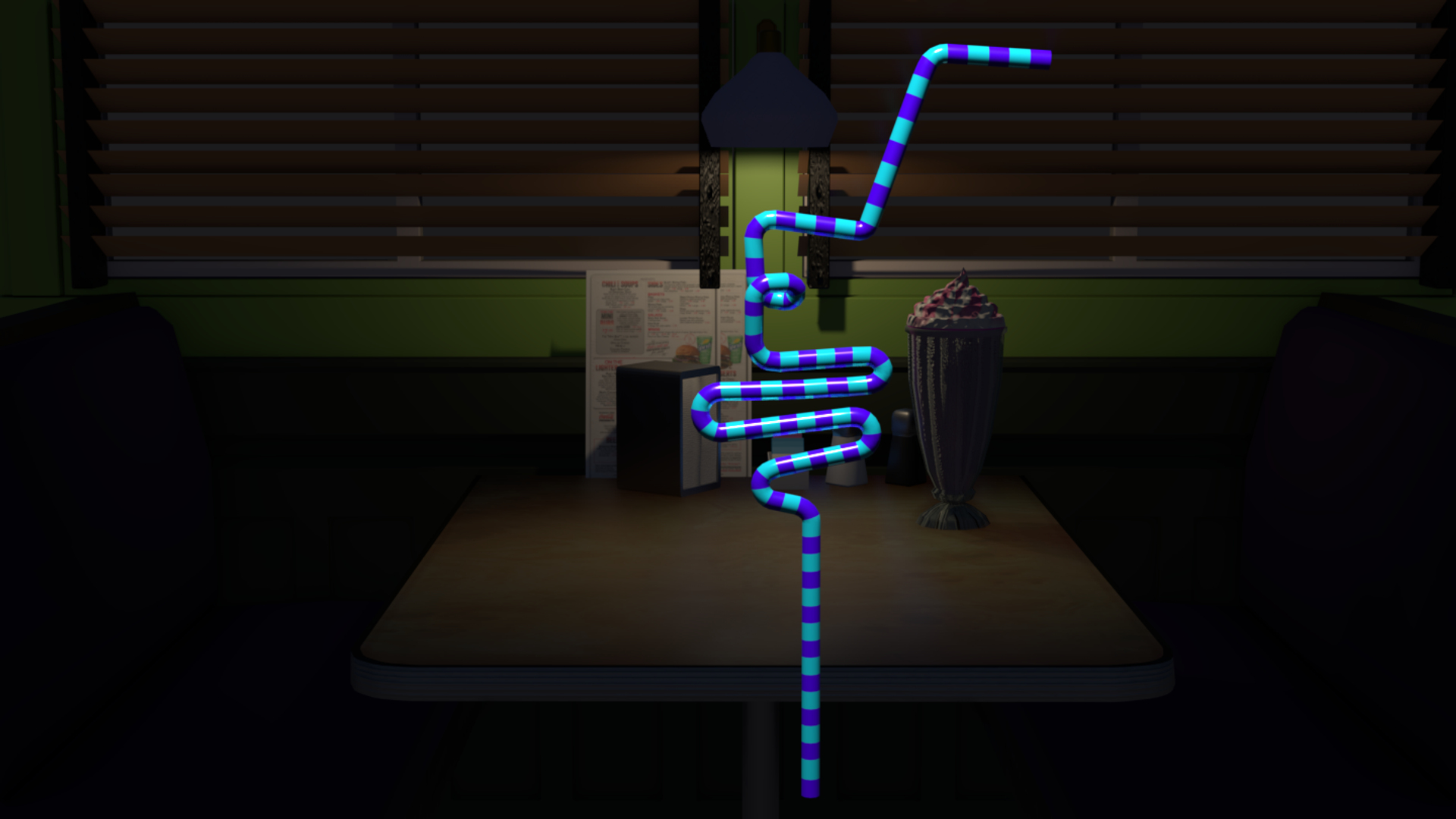3D Crazy Straw Letter E - TurboSquid 1801251
