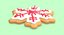 3d snowflake cookie