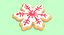 3d snowflake cookie