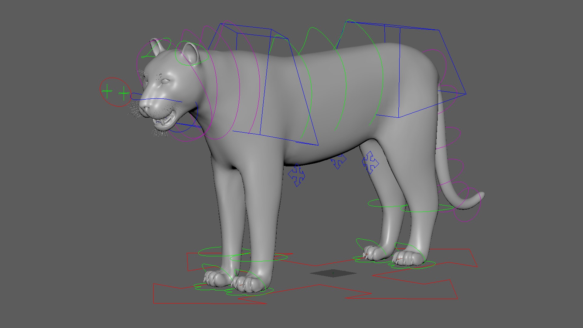 White TigerRigged FUR1 Model - TurboSquid 2250267