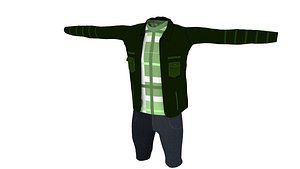 3D Man Outfit model
