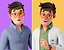 Stylized man doctor character Rigged 3D model