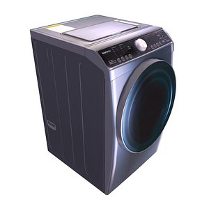 3D Washing machine 02 model
