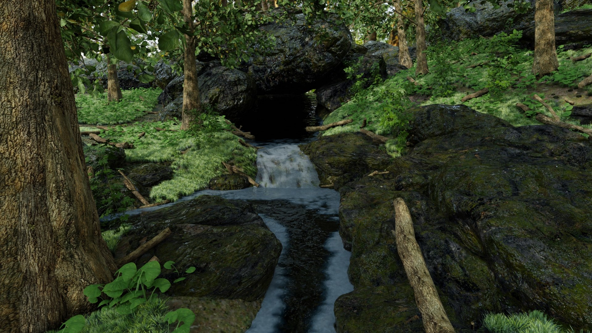 3D Model Stream Scene - TurboSquid 1716994