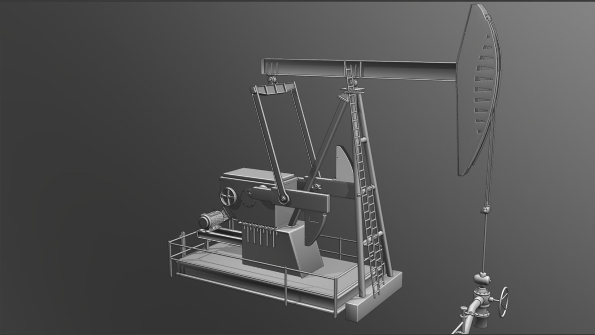 3d Oil Beam Pump Model - Turbosquid 1851607