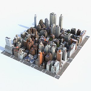 Manhattan District 05 Low Poly