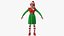 Christmas Elf Female 4 3D