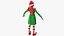 Christmas Elf Female 4 3D