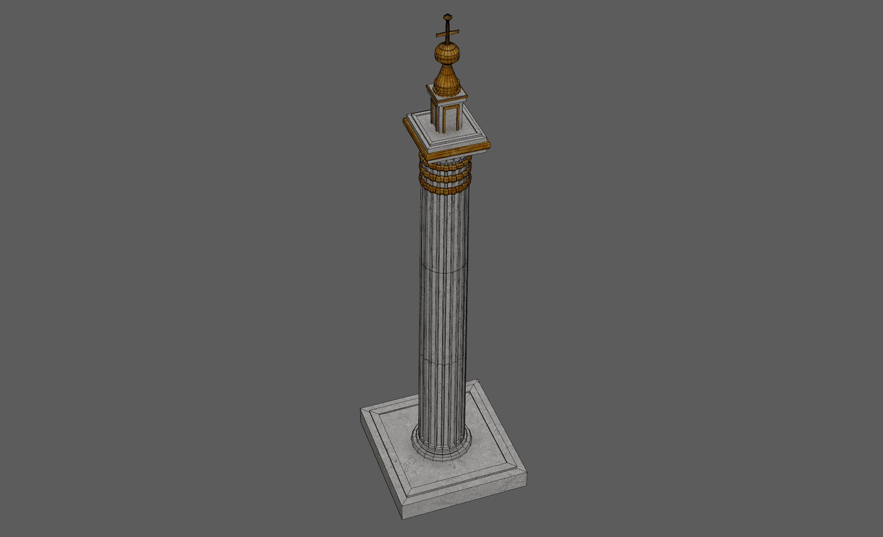 3D Ancient Classic Column Model - TurboSquid 2255559