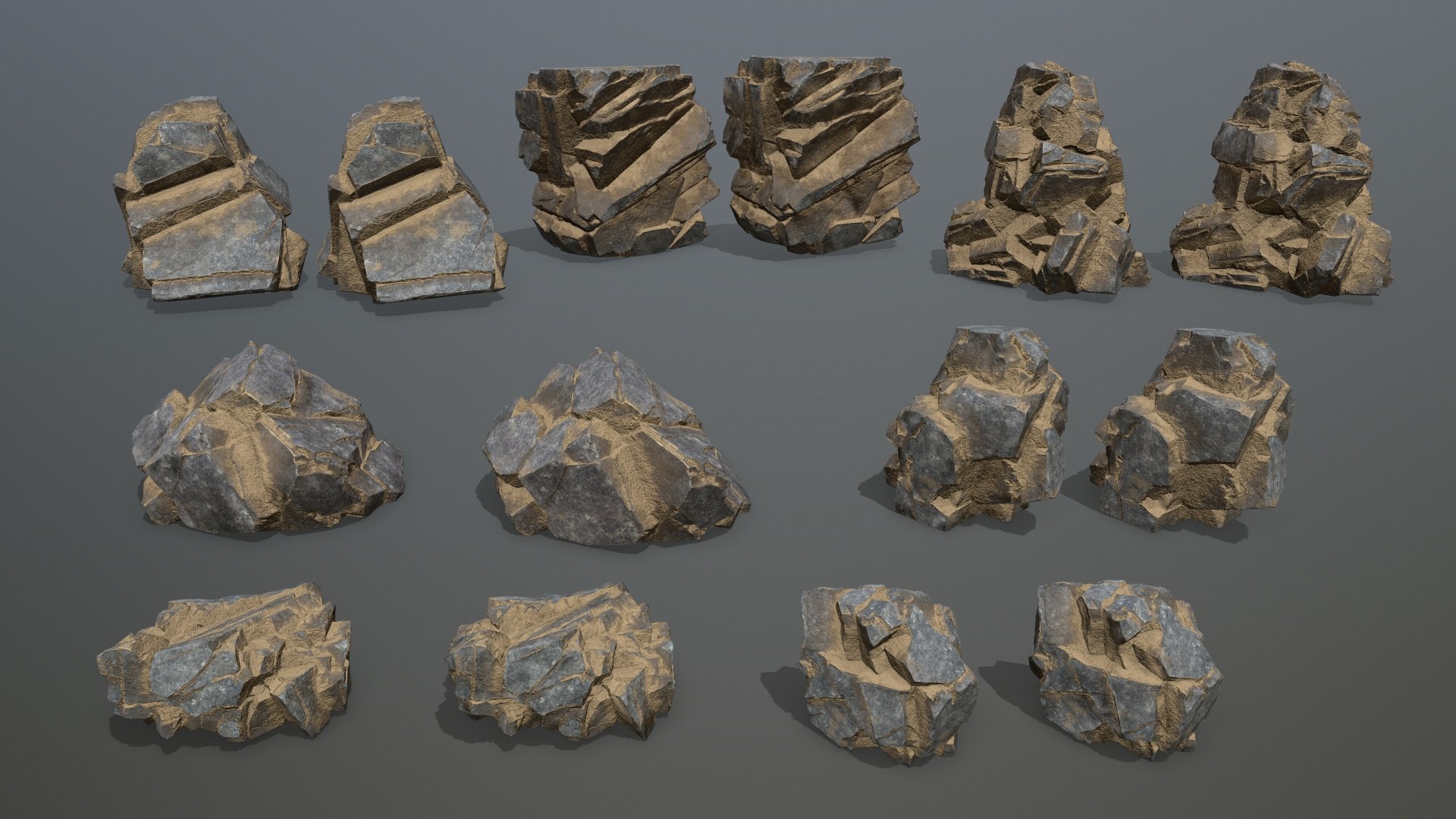 Desert Rocks 3D Model - TurboSquid 2070594