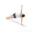 30 Yoga Pose Animationen Bundle Frau Bund