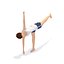 30 Yoga Pose Animationen Bundle Frau Bund