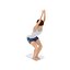 30 Yoga Pose Animationen Bundle Frau Bund