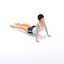 30 Yoga Pose Animationen Bundle Frau Bund