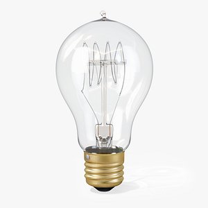 3d vintage spherical-shaped edison light bulb