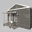 Bâtiment Lowpoly Wild West 07
