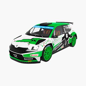 3D SKODA FABIA Rally2 EVO Mikkelsen Andreas Eriksen Torstein Drivers